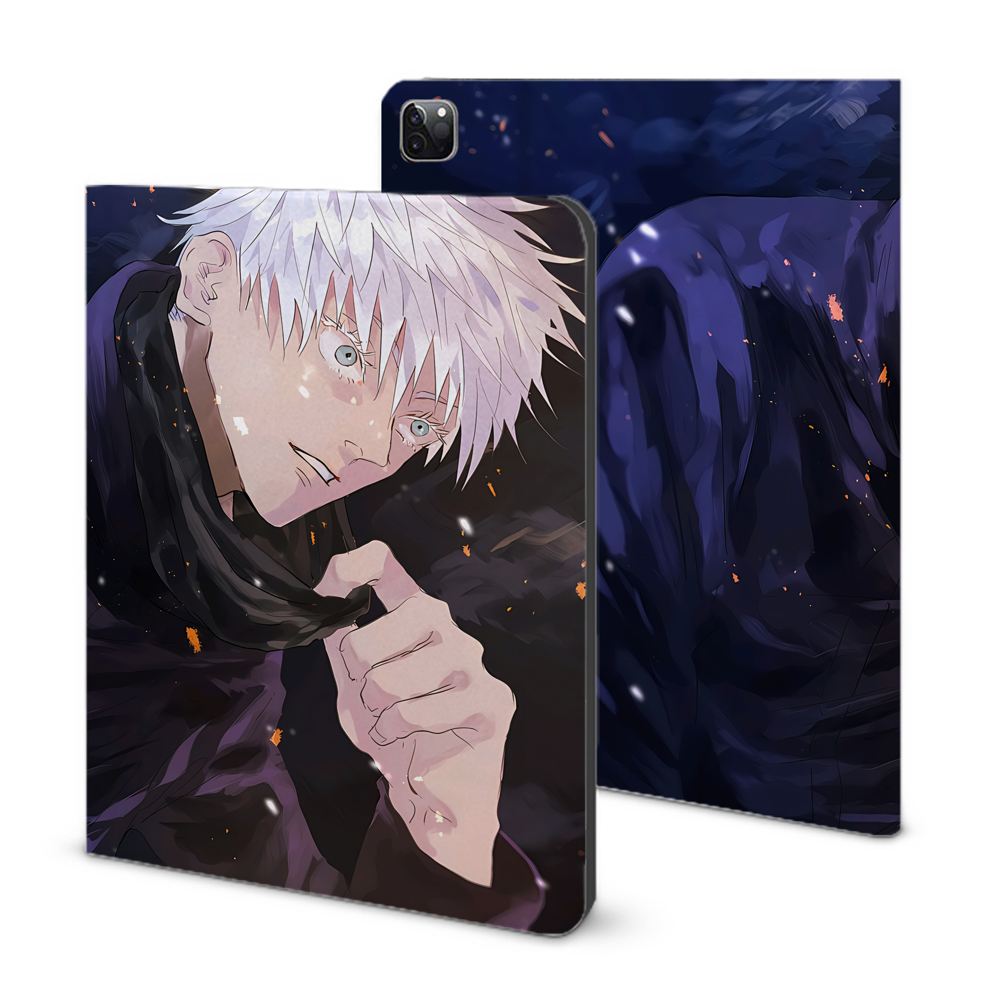 （画像用） 呪術廻戦 Jujutsu Kaisen IPad ケース ブック型 PUレザー TPU 耐衝撃 軽量 薄型 ペン収納なし 全面保護 IPad 各モデル対応